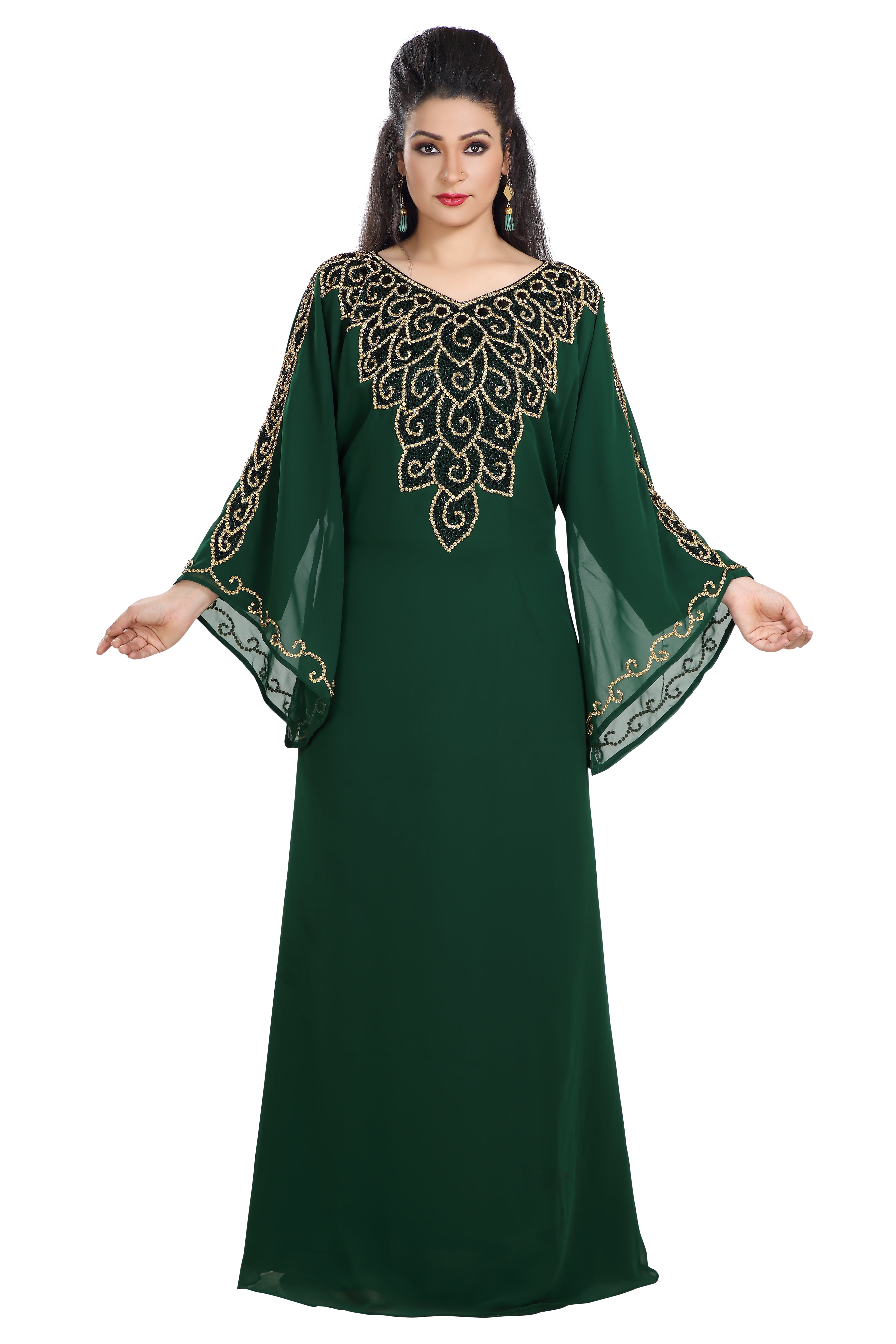 Traditional Kaftan Arabic Maxi Gown ...